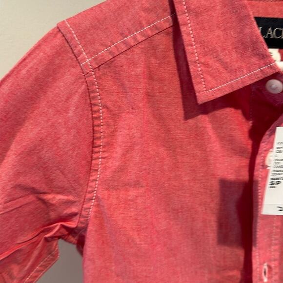 The Children’s Place Boy’s Small Red Poplin Button Down Shirt - Picture 5 of 8